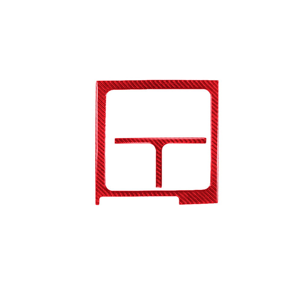 2x Central Storage Frame Panel Red Carbon Fiber for Toyota FJ Curiser 2007-2021