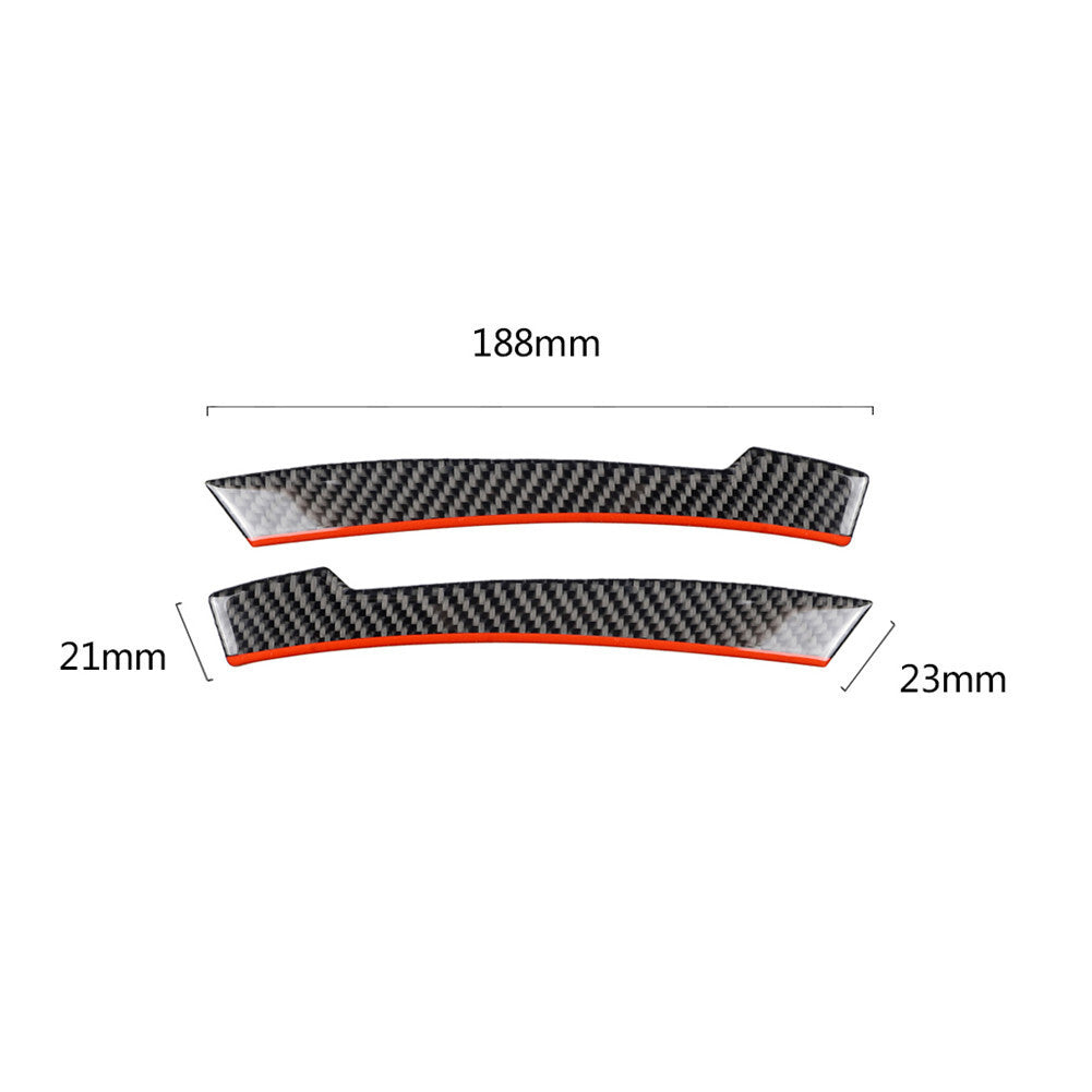 2Pcs Carbon Fiber Car Side Rearview Mirror Stripe Trim Cover for Benz A B C E