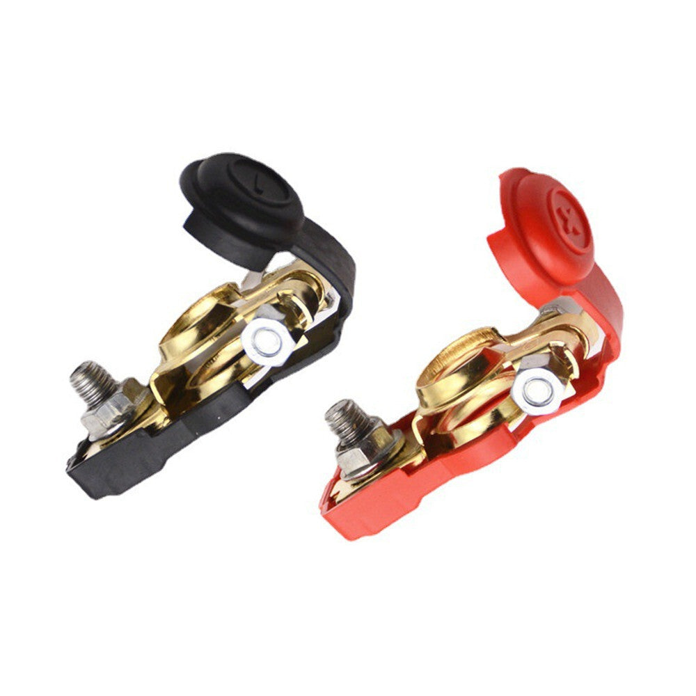1 Pair Car Battery Terminal Quick Connector Cable Positive Negative Clamp Parts