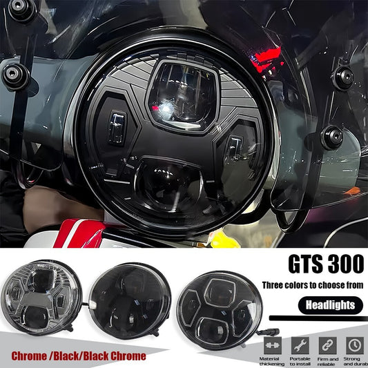 For Vespa GTS 300 Motorcycle Headlights LED lights Assembly Plastic Shell Kit