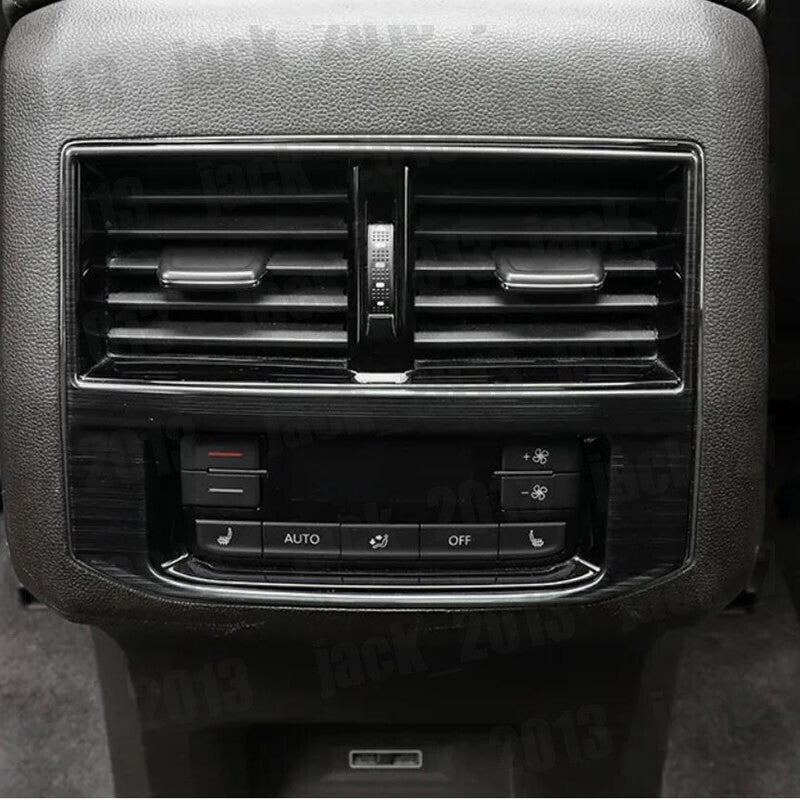 Black steel style Rear Air Vent Outlet Trim Fit for VW Atlas Teramont 2021-2024