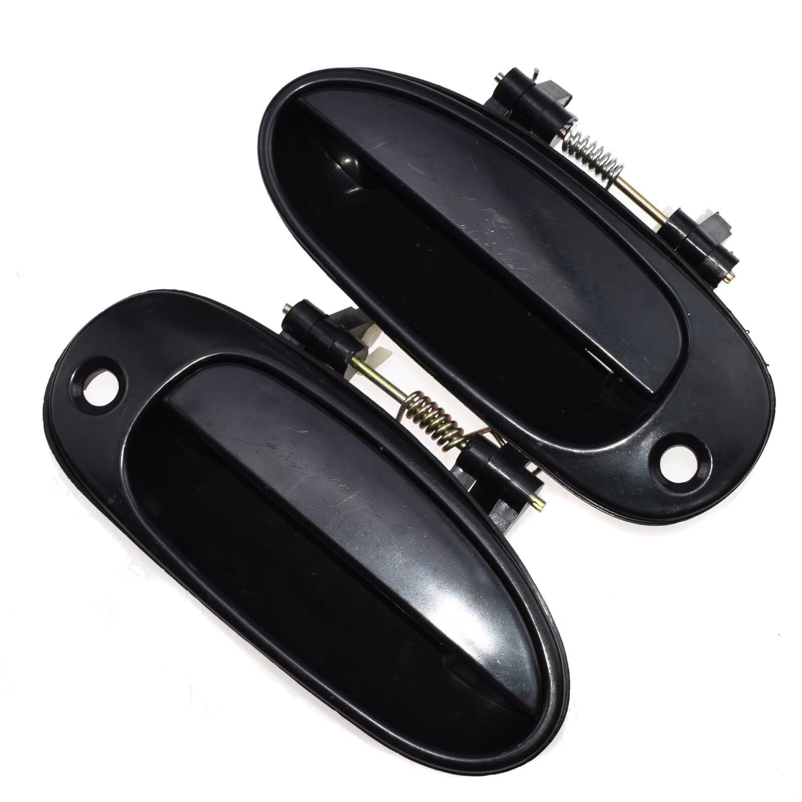 2Pcs Front Left Right Outside Door Handle Black for Kia Sephia 1998-2001