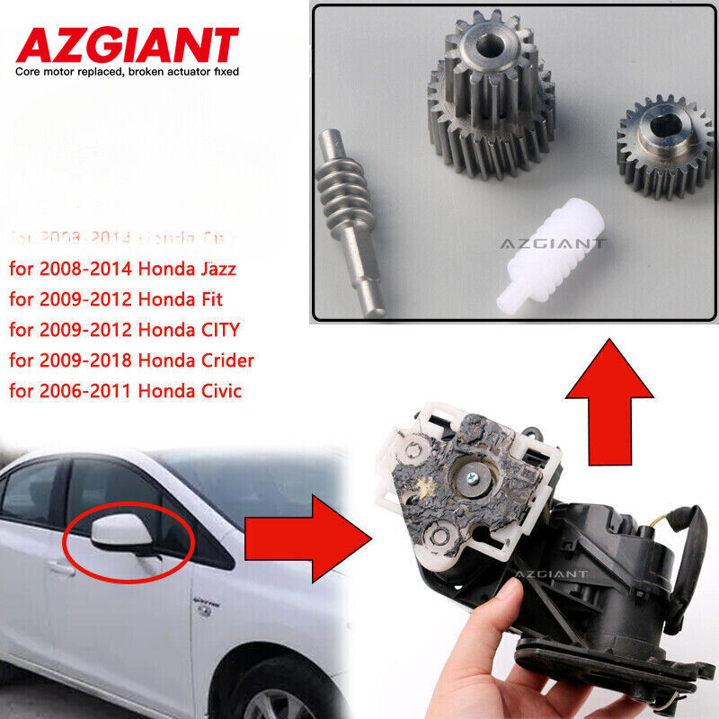 for 2006-2011 for Honda for Civic Exterior Side View Mirror Folding Motor Gear Kit