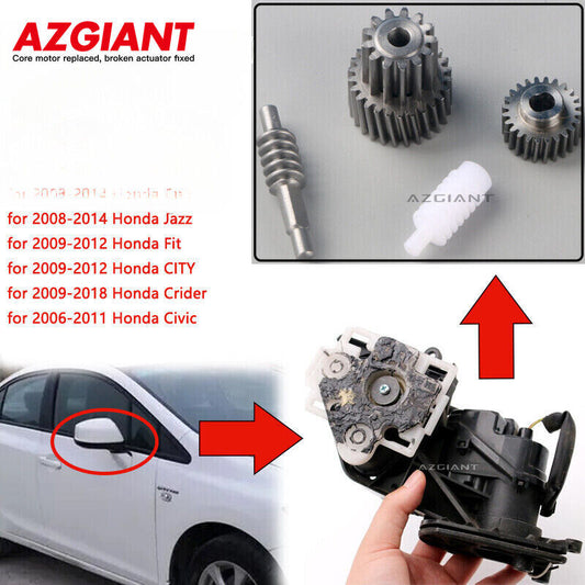 for 2006-2011 for Honda for Civic Exterior Side View Mirror Folding Motor Gear Kit