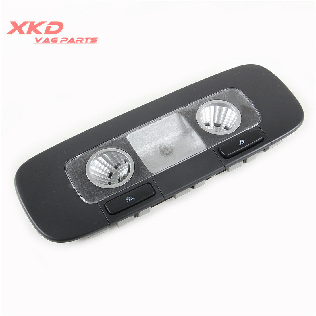Black rear interior roof reading lights are suitable for Volkswagen CC, for Jetta , and for Passat .
