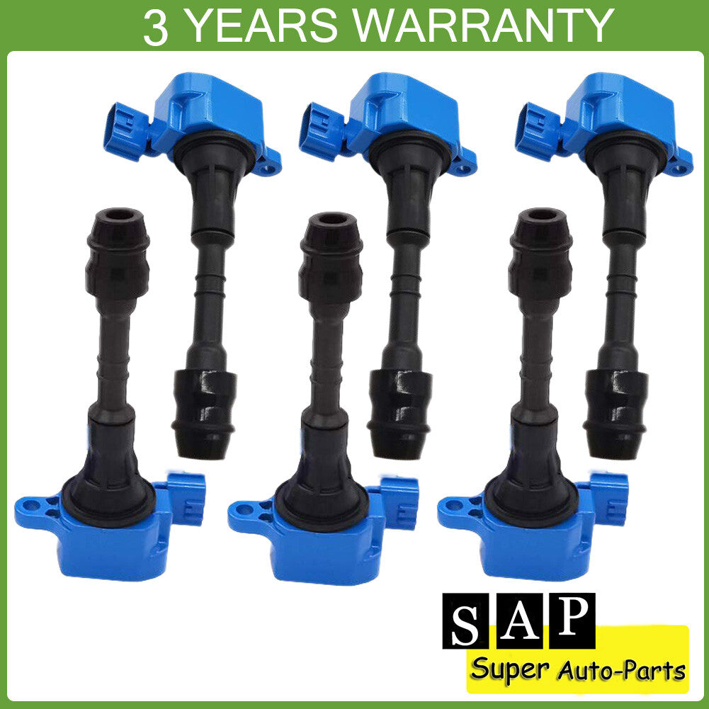 6PCS Ignition Coil for Nissan Maxima Pathfinder Frontier QX4 22448-8J111 UF349