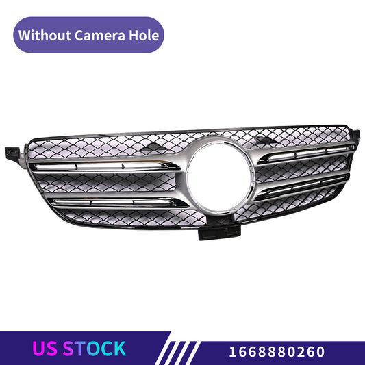 Grille w/o Camera Hole For 2016-2018 for Mercedes-Benz GLE350 2017-2019 GLE43 AMG