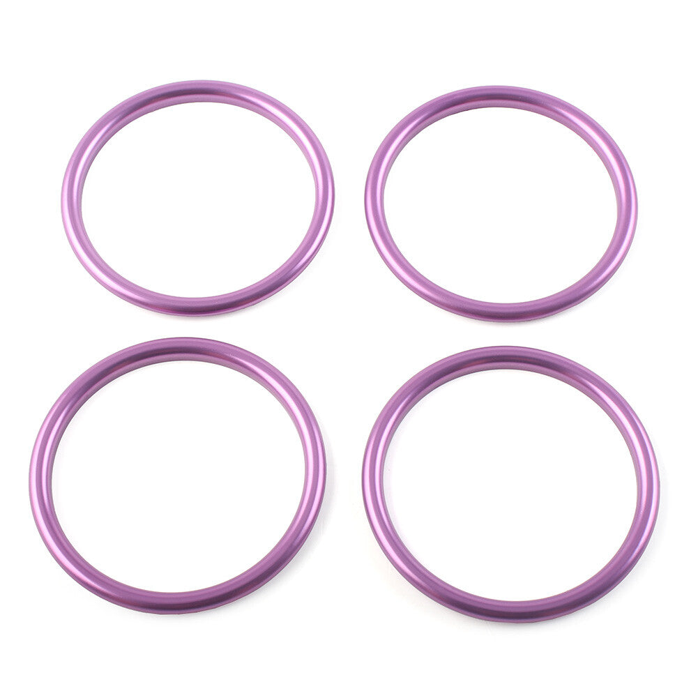 for Audi A1 S1 8X 2010-2018 4x Air Condition Vent Outlet Inner Ring Trim Purple