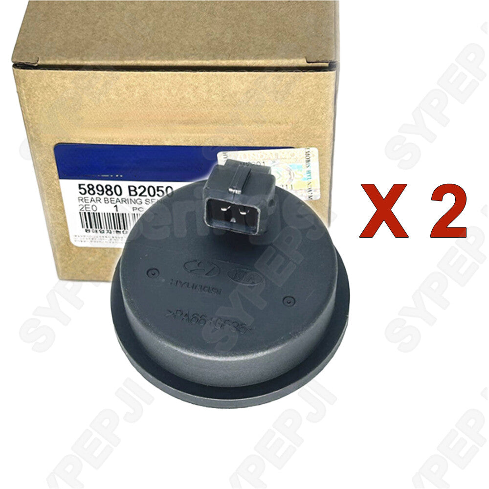 Two rear wheel hub bearings with ABS speed sensors suitable for 14-19 for Kia Soul EV 58980-B2050