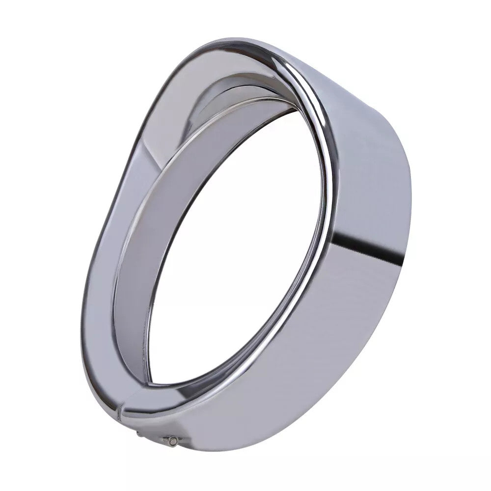 Chrome 7 Headlight Trim Ring Guard Cover Bezel for Harley Touring Street Glide