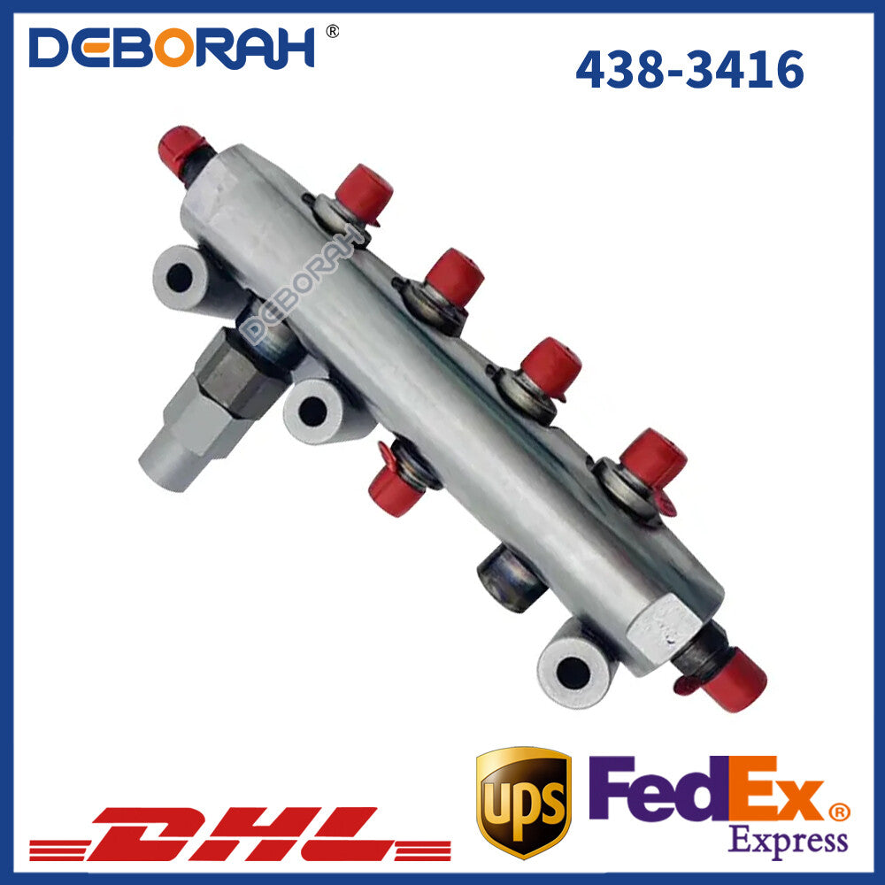 Fuel Common Rail 438-3416 For CAT E320D 320D Excavator 32F61-50900 358-6634 C6.4