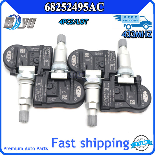 4-pack TPMS for Dodge Durango SRT 18-20 Tire Pressure Monitoring Sensor 68252495AC