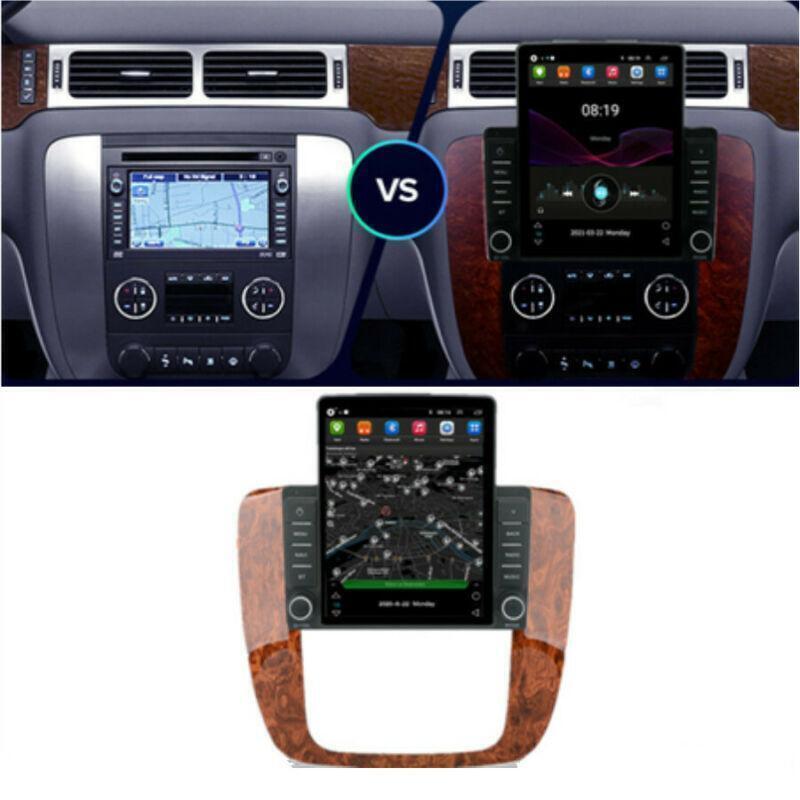 9.5 Vertical Car Stereo Radio GPS Navi Player FM for GMC for Yukon for Chevrolet Tahoe