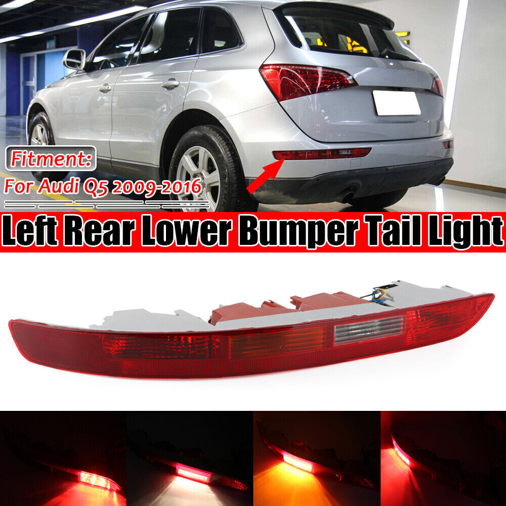 Left Rear Lower Bumper Tail Light Reverse Stop Fog Lamp for Audi Q5 2009-2016