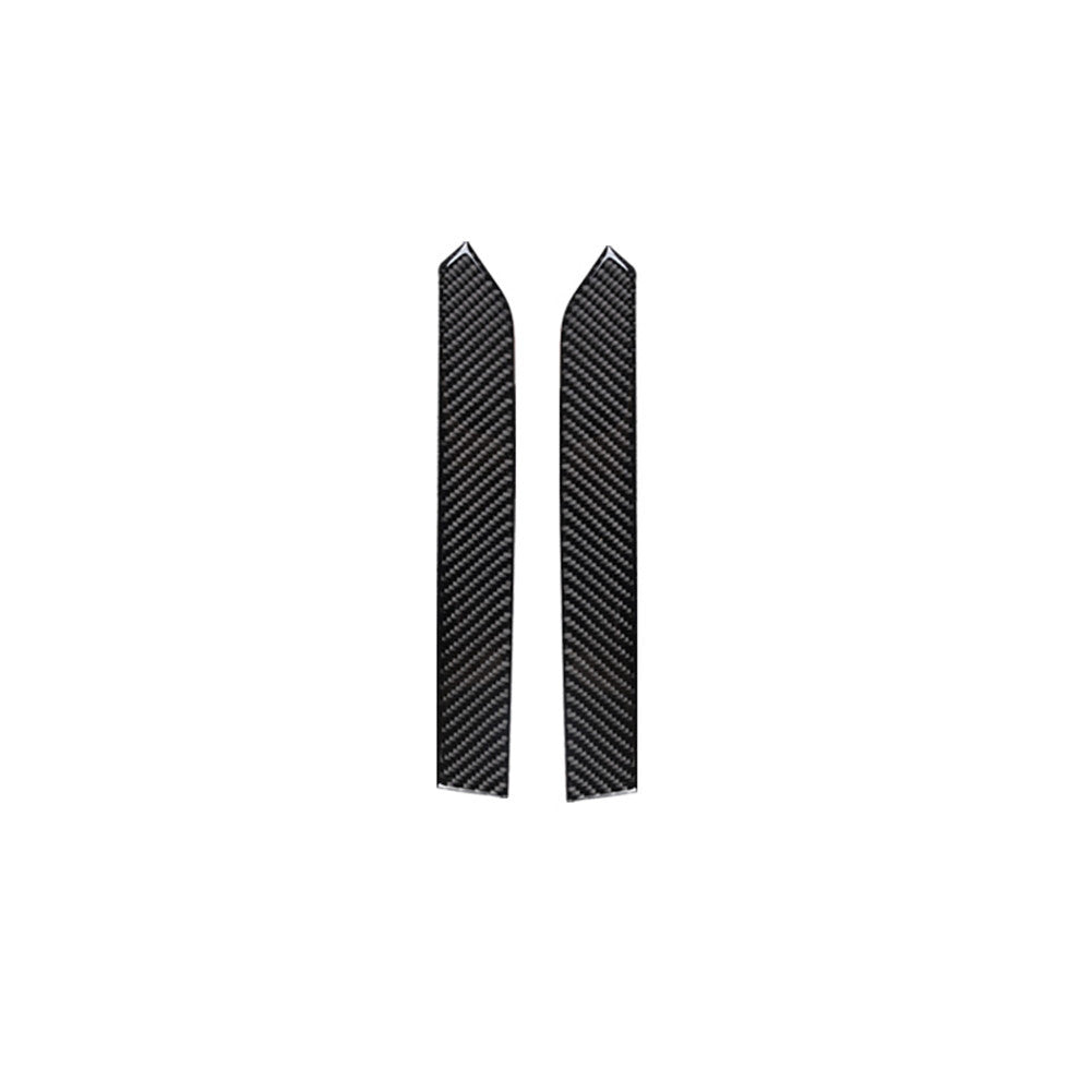2Pcs Carbon Fiber Gear Shift Side Strips Cover Trim for Jeep Liberty 2008-2012