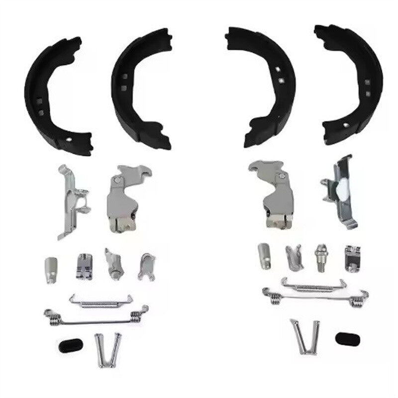 Parking brake shoes and accessory fastener kit for Maserati Ghibli Quattroporte