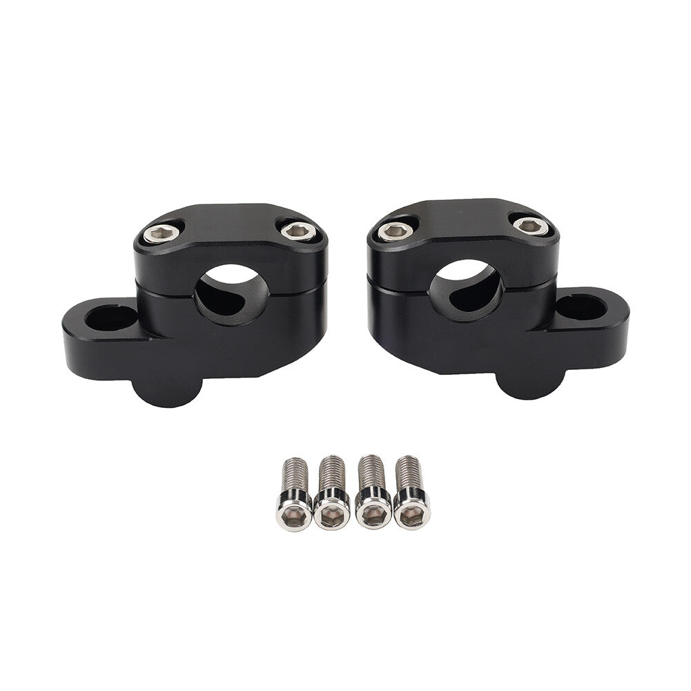7/822mm Offset Handlebar Clamp Mount Riser Fit for Honda for Suzuki for Yamaha Black
