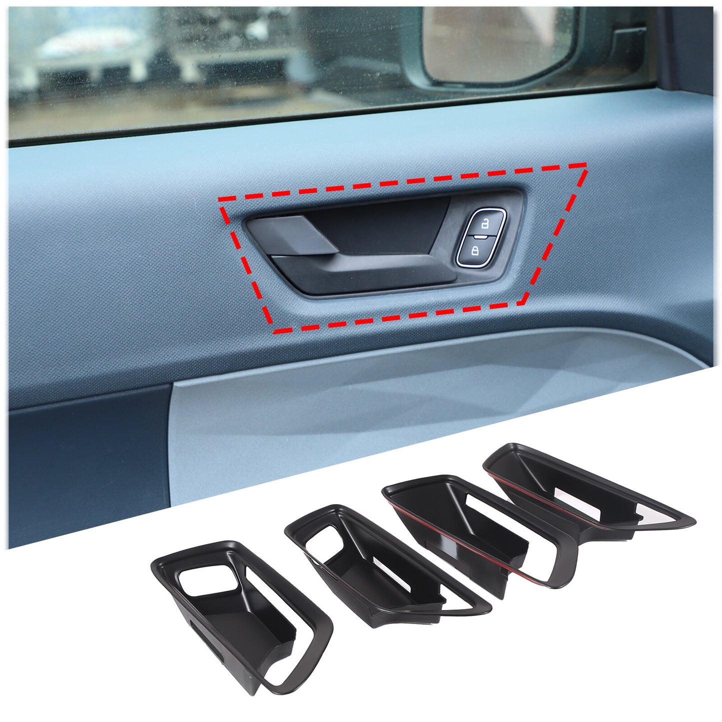 Alloy air conditioning control button decorative protective cover for Land Rover for Defender 04-18