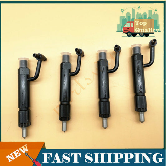 4-pack of new fuel injectors for Yanmar and Komatsu engines 4D84E, 4D88E, and 4TNE88