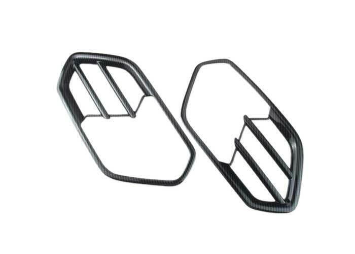 ABS Carbon Fiber Front Fog Light Lamp Frame Trim 2P for Ford Escape Kuga 17-2019