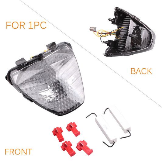 Motorcycle LED Tail Light Rear Brake Stop Lamp Fit for Honda CBR250R 2011-2012 Smoke