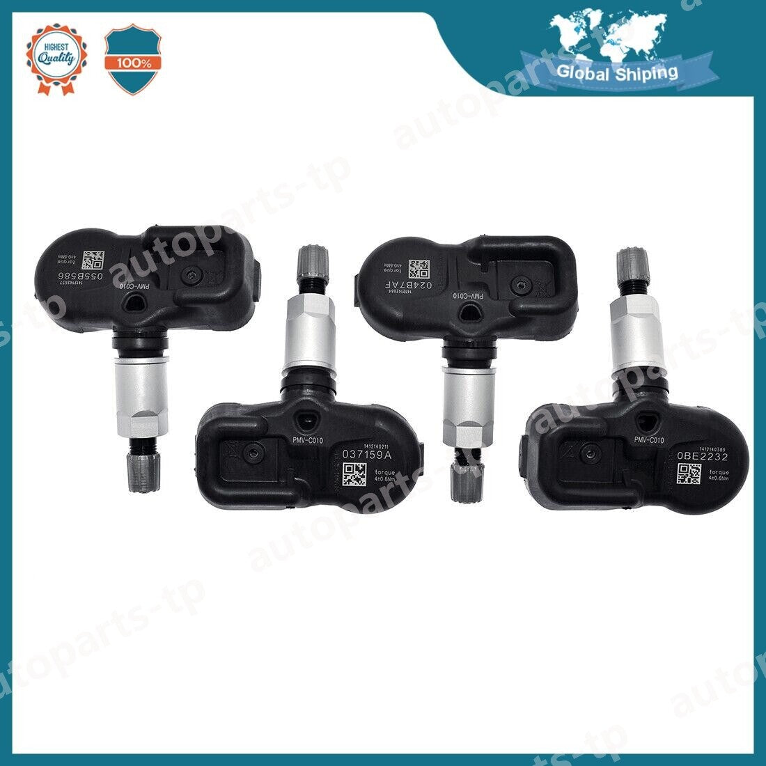 4pcs New Tire Pressure Sensor TPMS 42607-30060 for Toyota for Lexus for Scion PMV-C010