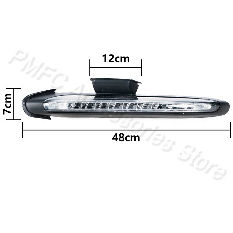 A pair of LED DRL daytime running lights for Porsche for Cayenne 958 Turbo Style 2011-2018