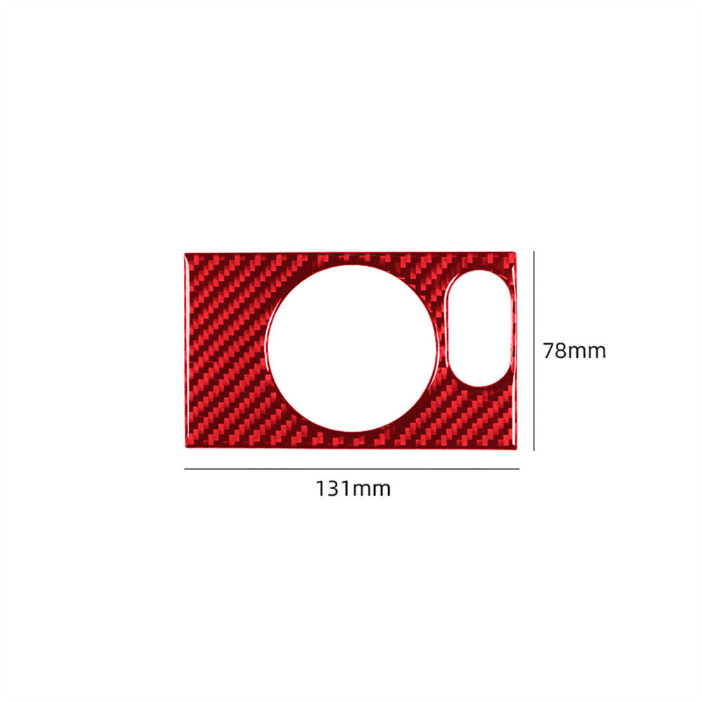 for Ford F-150 FX4 2004-08Red Carbon Fiber Interior Headlight Switch Button Trim