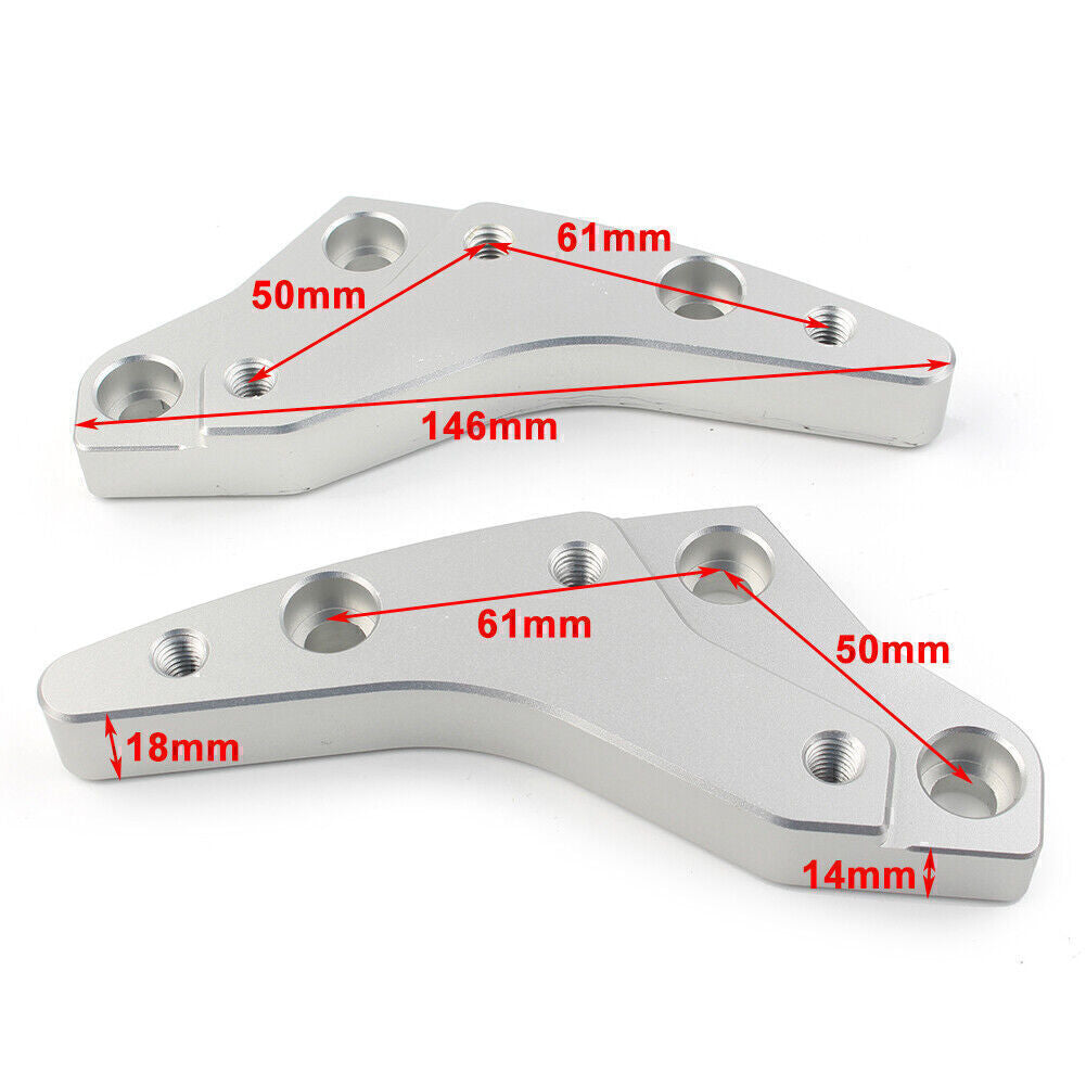 Lenker-Riser-Montage-Klemmadapter-Kit f¨¹r for BMW K1600GT K1600GTL Chrom