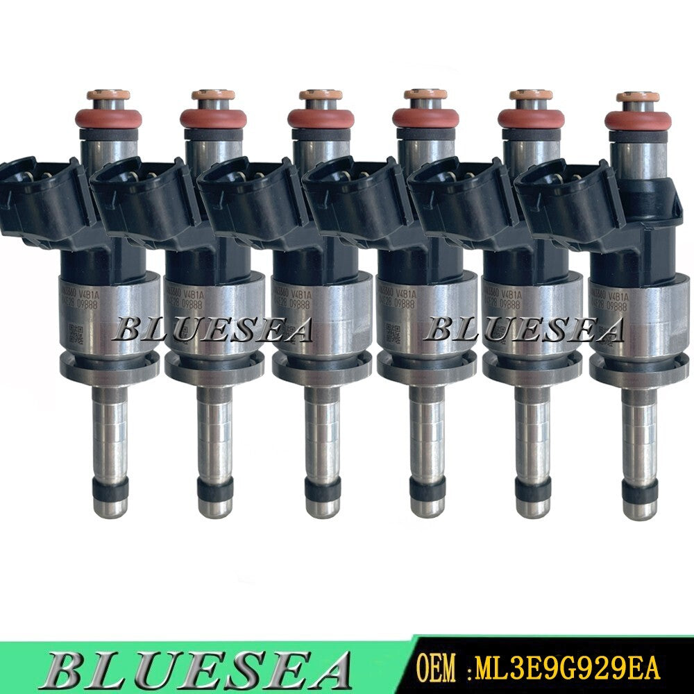 6PCS Fuel Injector ML3E-9G929-EA For 2021-2024 for Ford F-150 Bronco 2.7L 6 Cyl GAS