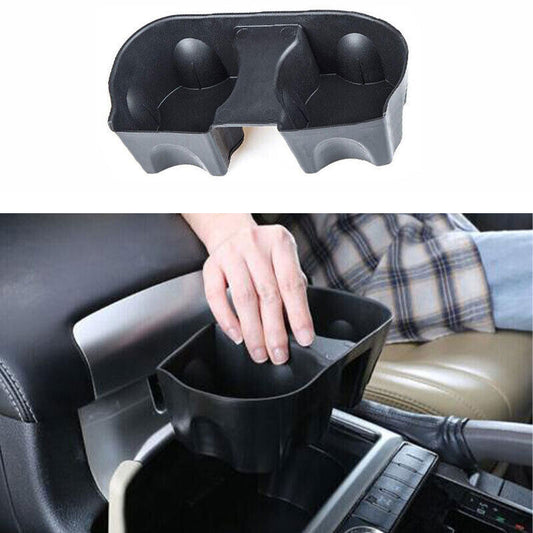 for Toyota for Land Cruiser 2008-2021 Black Console Water Cup Storage Box Frame 1pcs
