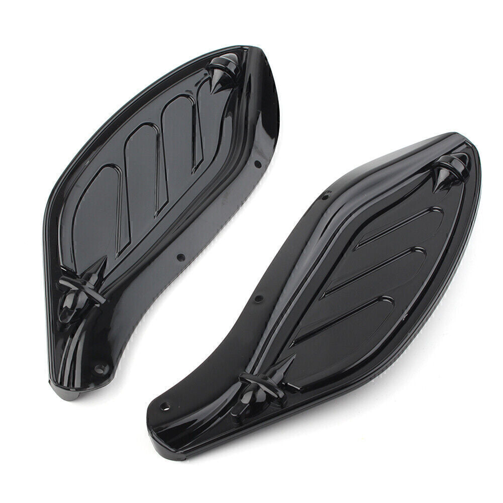Black Side Wing Windshield Air Deflector Fit for Harley Touring FLHR FLHT CVO 96-13