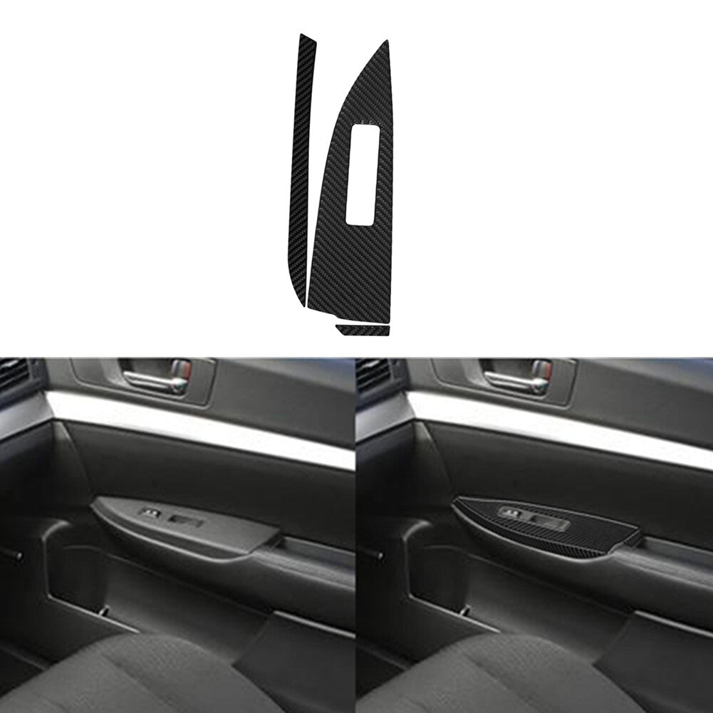 Carbon Fiber Passenger Window Lift Cover for Subaru Legacy Outback 2010-2014