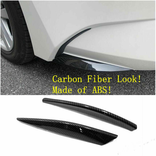 2for Toyota for Corolla Sedan 2019-2023 Carbon Front Bumper Guard Side Corner Cover