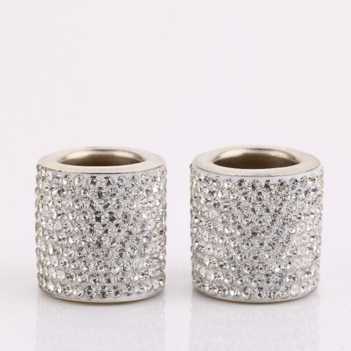 4 pieces of Bling white crystal car for seat headrest decoration ring