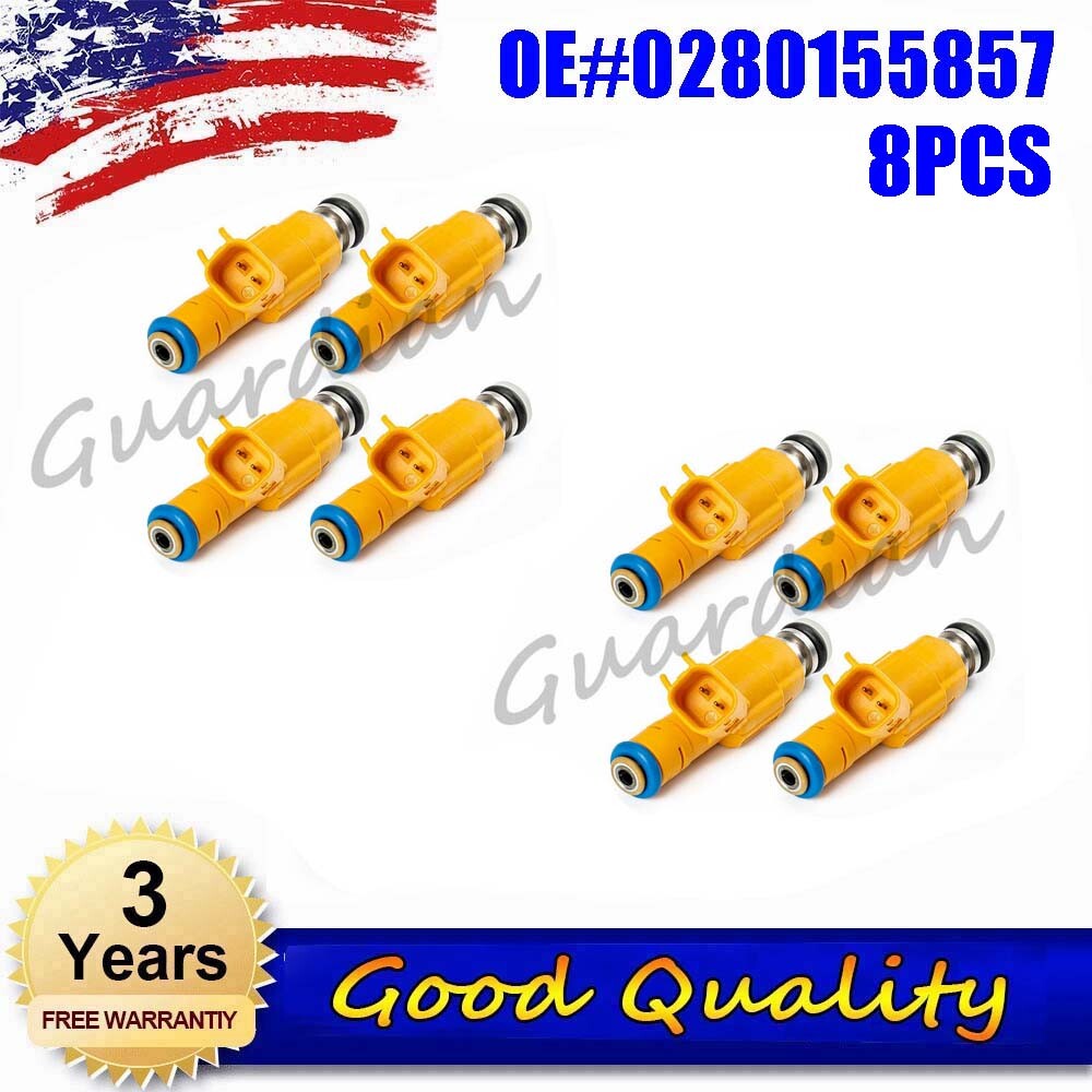 8x Fuel Injectors 0280155857 for FORD CROWN VICTORIA E-350 F-250 F-350 F-450