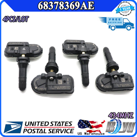 68378369AE 4X new TPMS Sensor for RAM 2500 Tire Pressure Monitoring System