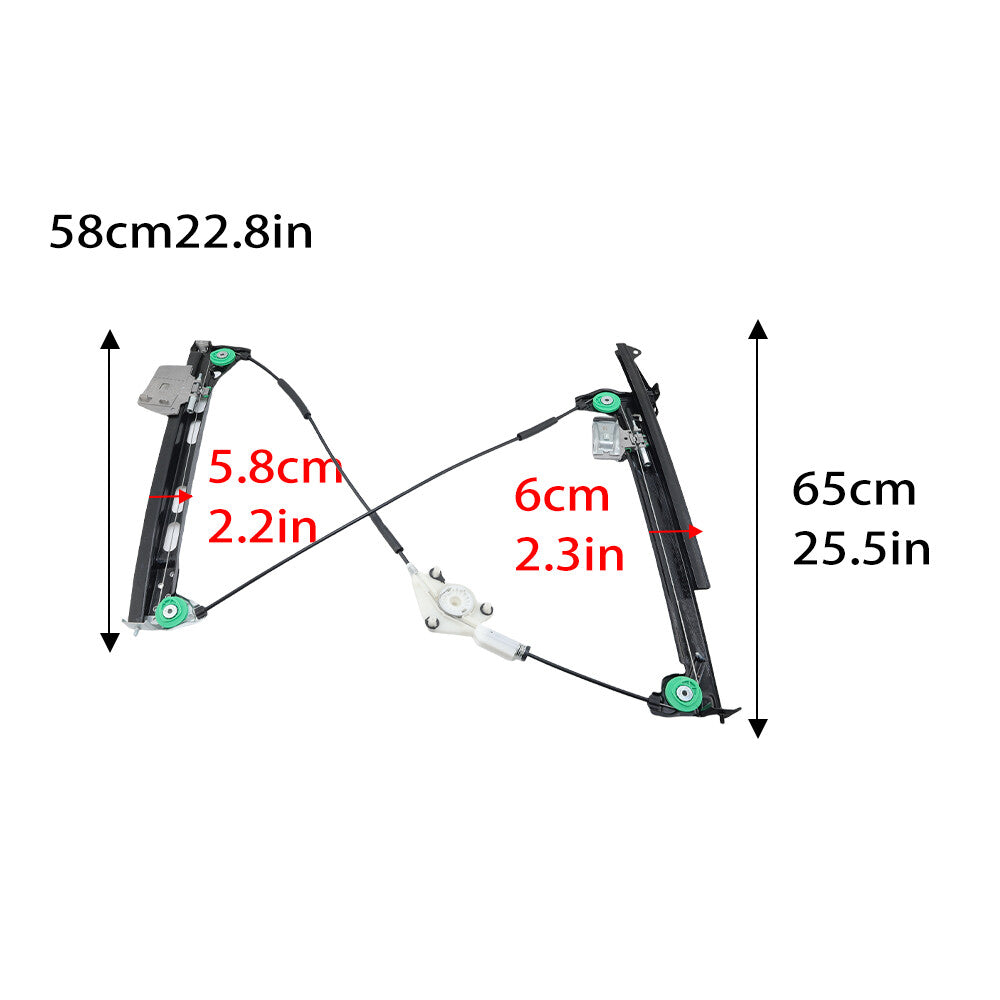 Front Right Window Regulator Without Motor for Audi A4 Cabriolet 01-09 8H0837462A NEW