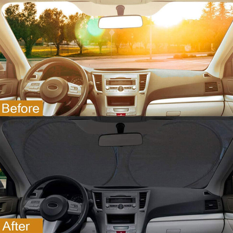 Portable 150¡Á70 cm Car SUV Sunshade Front Window Sunshade Folding