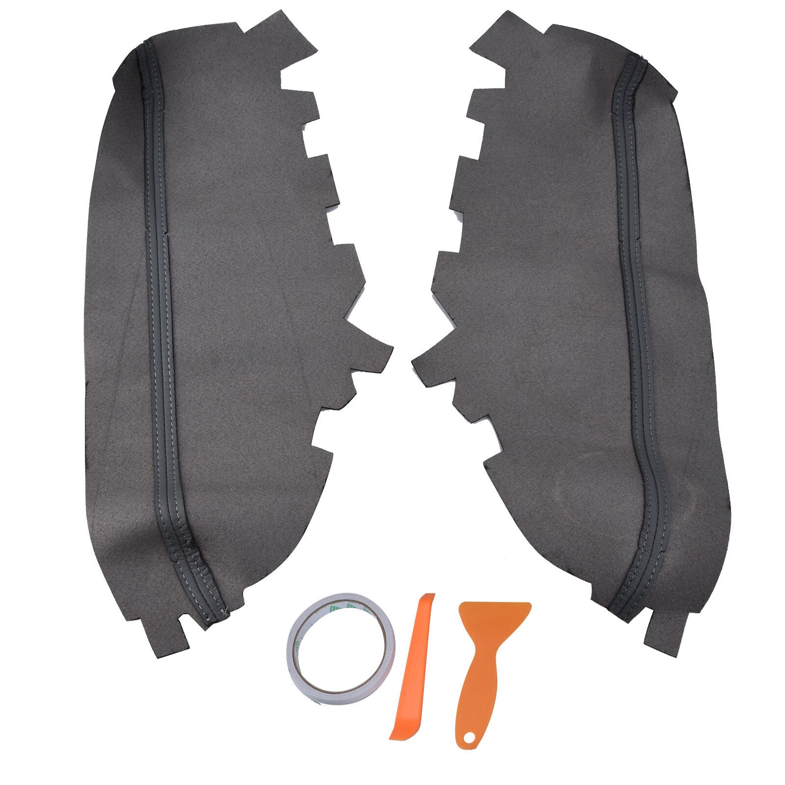 2PCS/Set Leather Car Door Panel Armrest Cover Trim for Toyota for Avalon 2013-2018