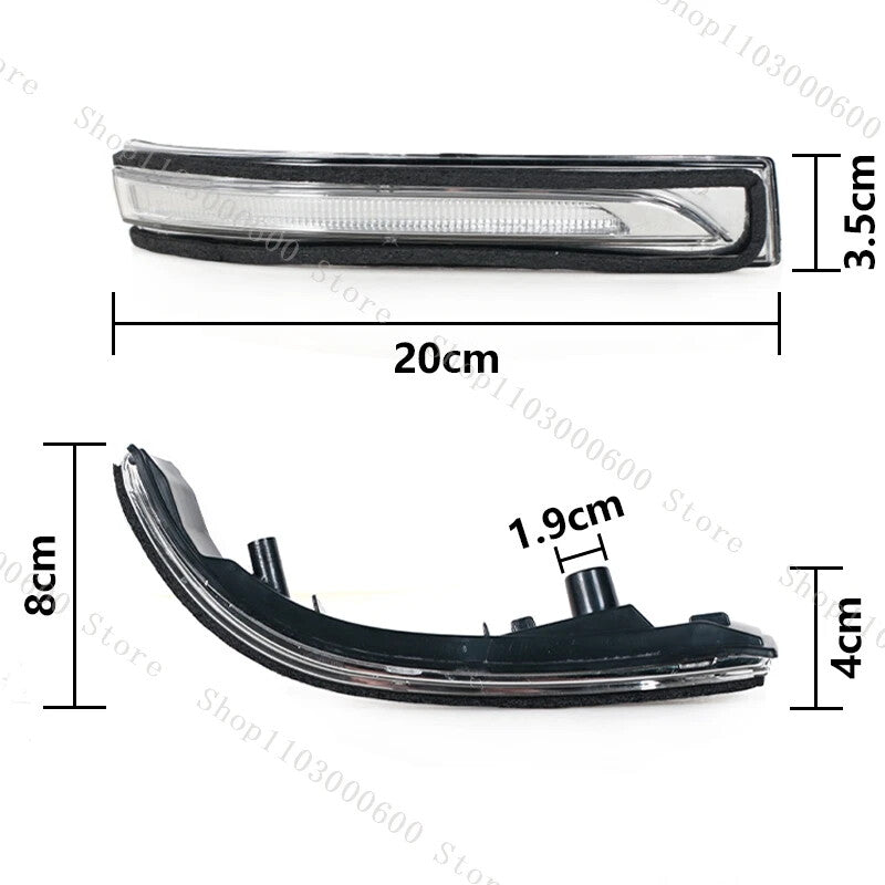 Right for Hyundai for Tucson 2016-2019 Rearview Wing Side Mirror Turn Signal Light