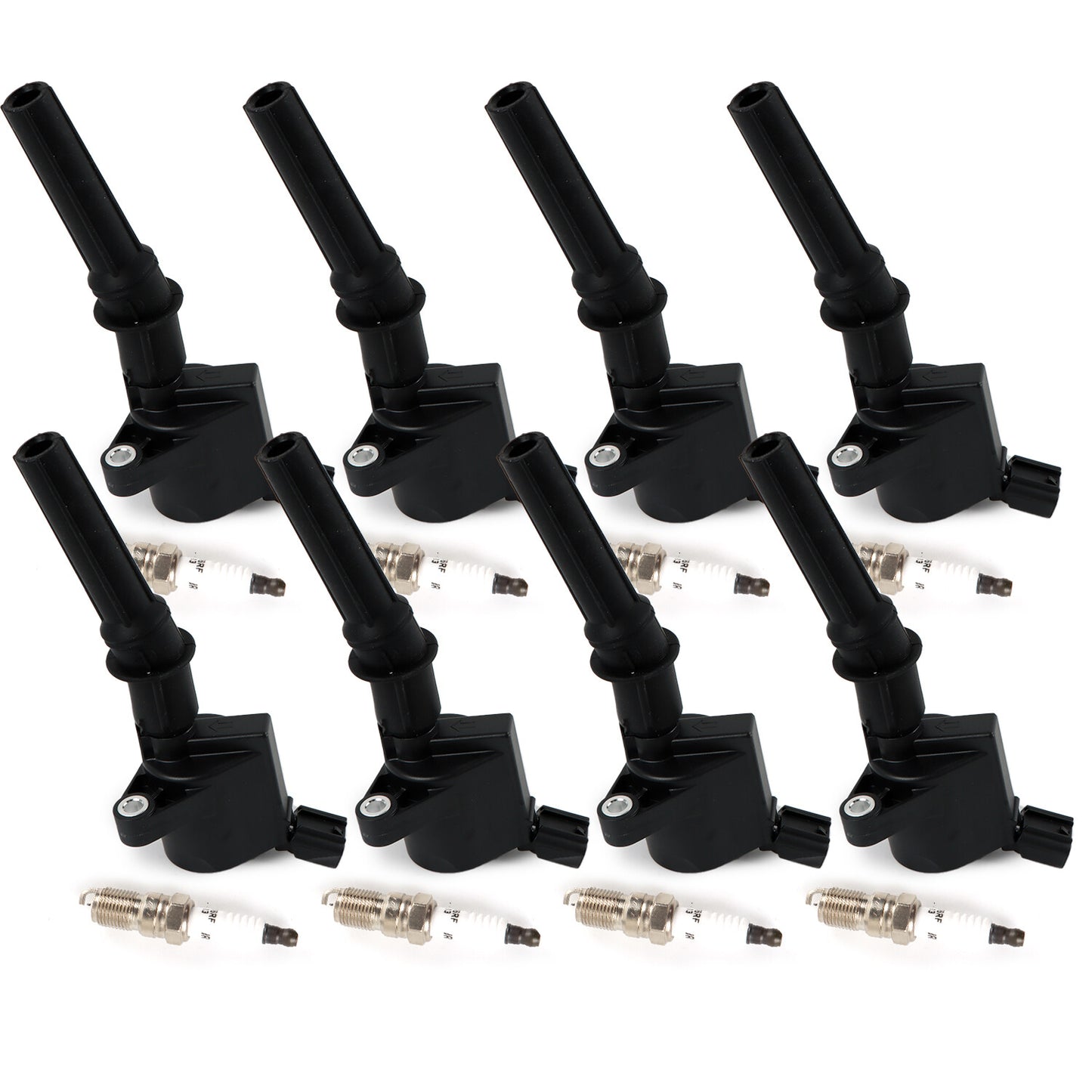 8Pcs Ignition Coil + Spark Plug for Ford E-150 E-250 Expedition Excursion SP479