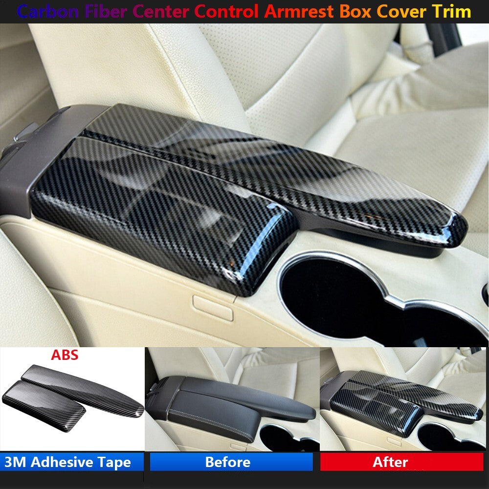 Carbon Fiber for Mercedes-Benz GLK W204 W212 X204 Console Armrest Box Cover Trim