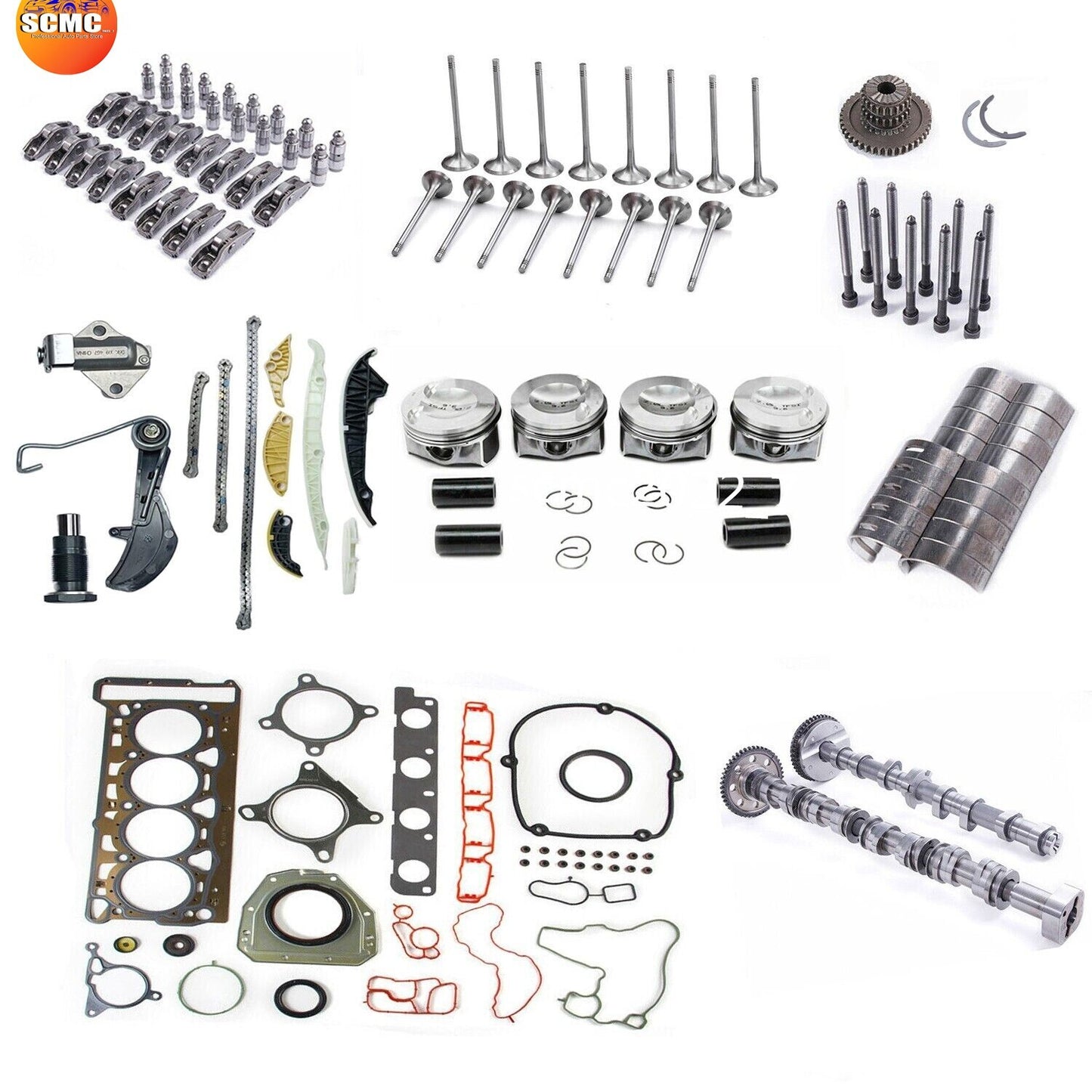 2.0T Premium Engine Repair Overhaul Rebulid Kit for AUDI CAEA CAEB CDNB CDNCCAED