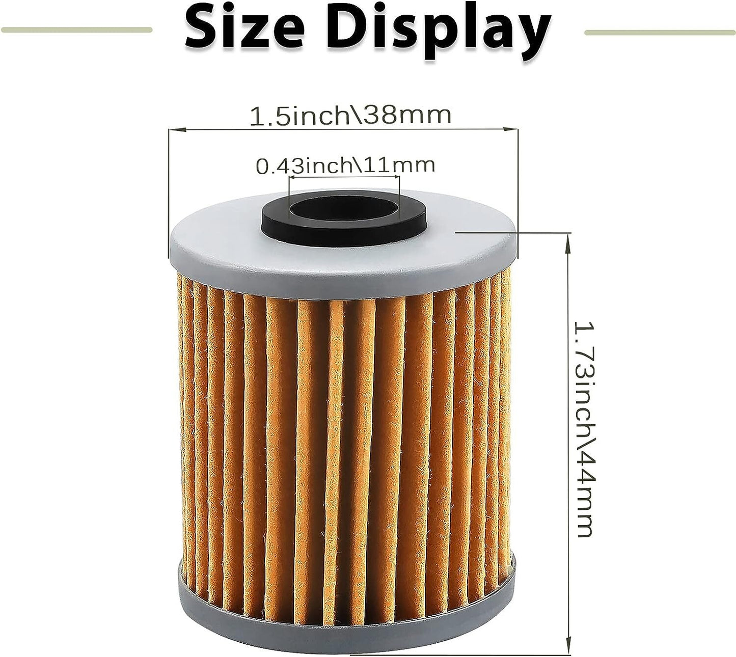 Oil Filter for SUZUKI 250 400 RM-Z250 2004-2015/RMZ 450 2005-2015 (Pack of 4)