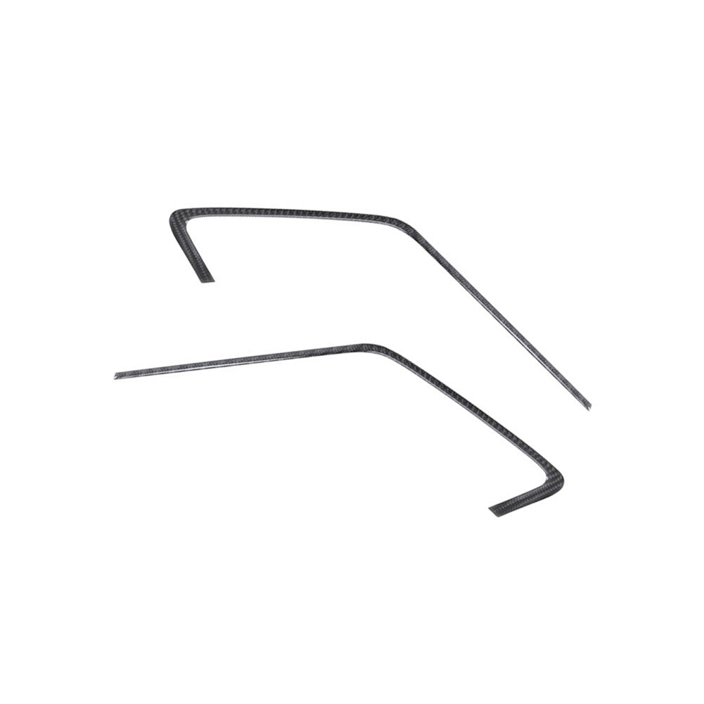 2Pcs Carbon Fiber Interior Door Strips Cover Trim for Porsche 718 2016-2022