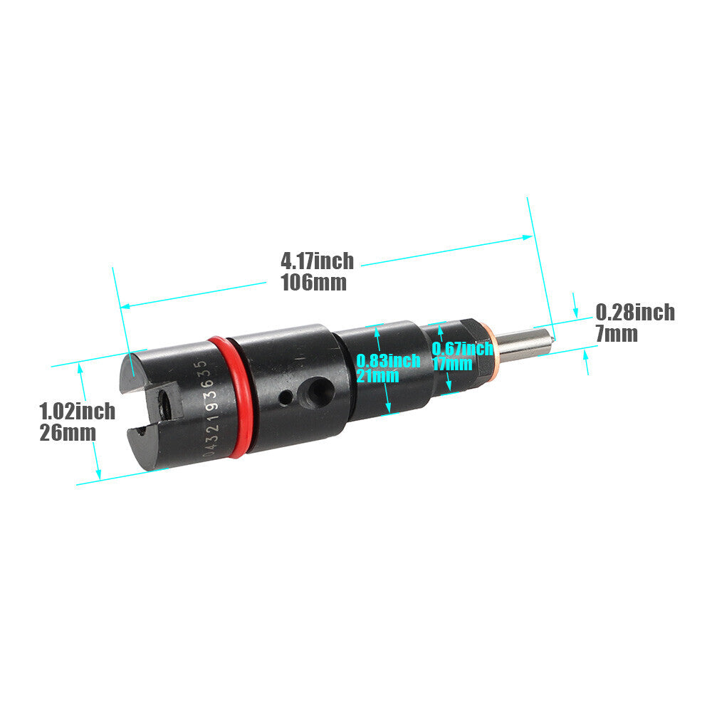 6x Performance Diesel Fuel Injectors for 24V for Dodge 5.9L 1003 0432193635