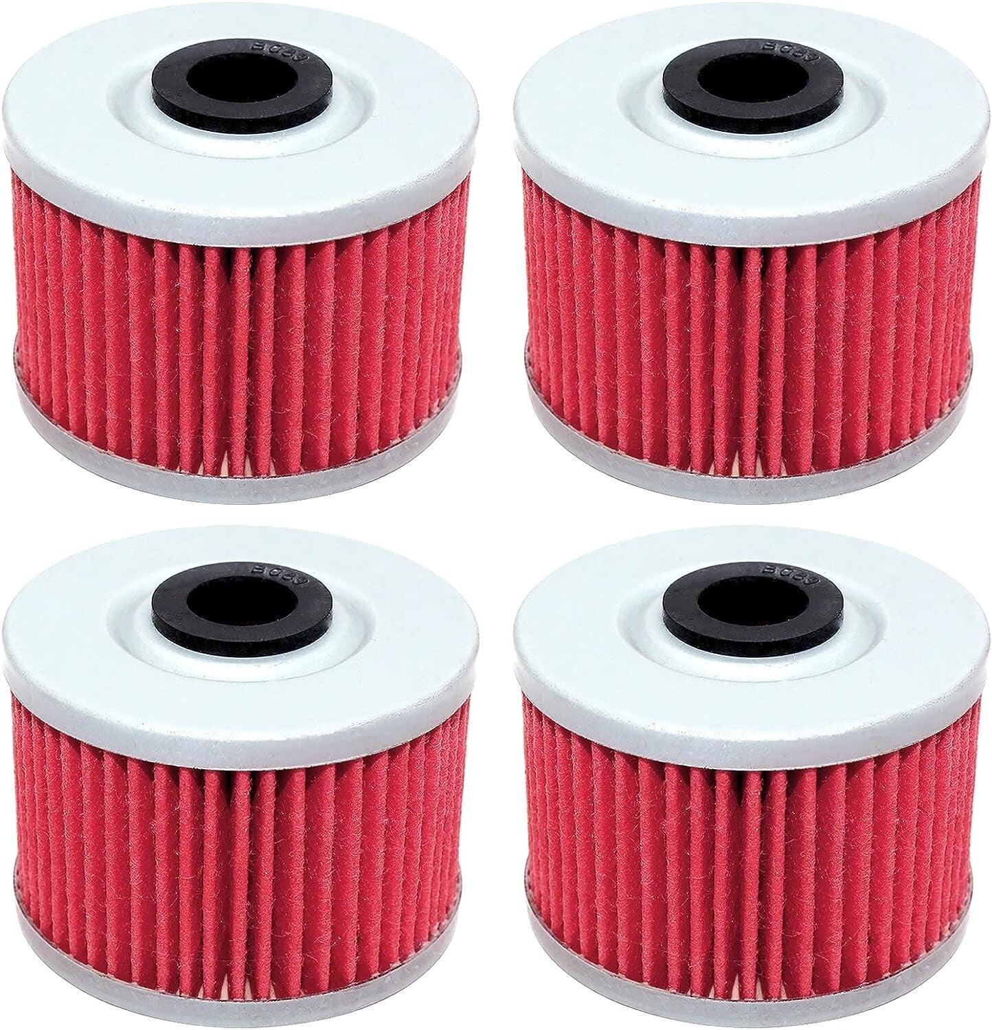 4 Pack Yerbay Compatible Motorcycle Oil Filter for Kawasaki KLX110 L KLX110L KLX