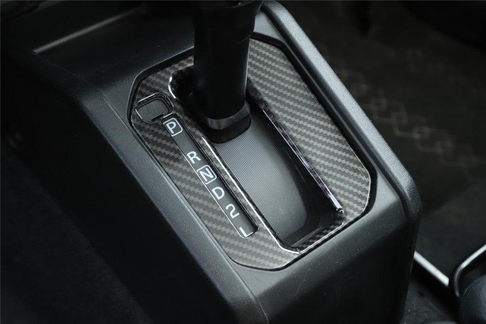 Central Control Gear Shift Panel Cover for Suzuki for Jimny 2019-22 ABS Carbon Fiber