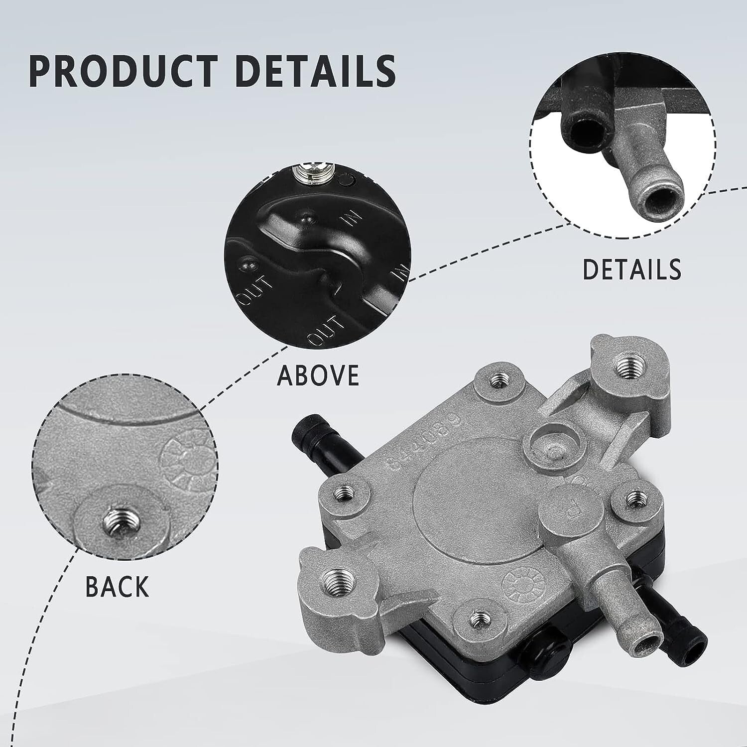 844089 844527 Fuel pump for Briggs Stratton 540000 541000 542000 Lawn Mower